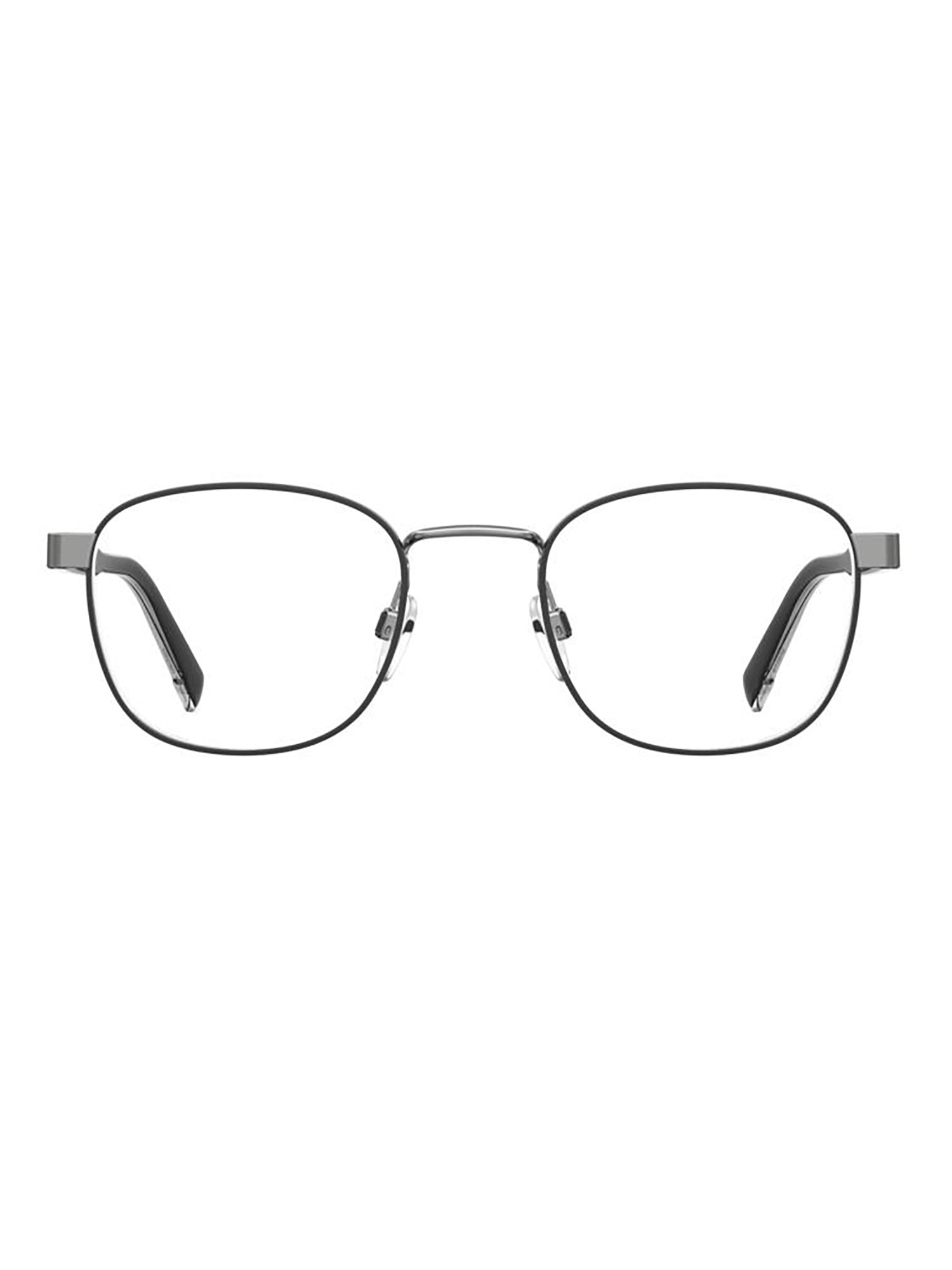 Rectangular Black Optical Frames with Textured Temples