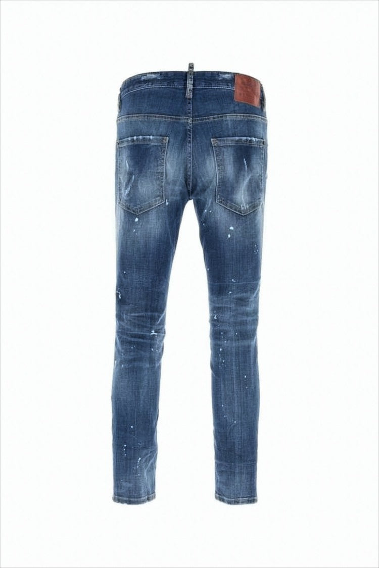 Distressed Slim-Fit Denim Trousers