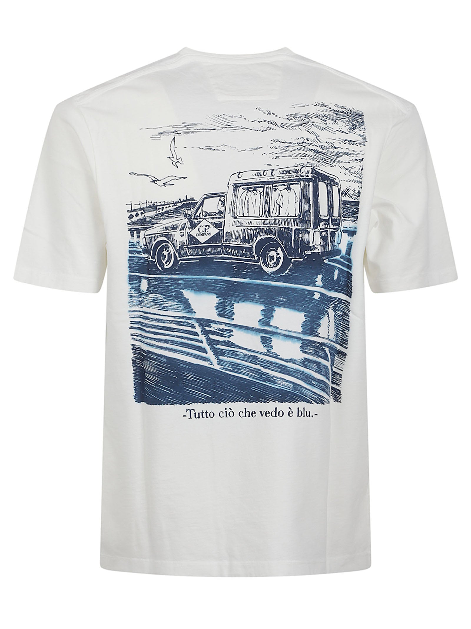 Classic Round Neck T-Shirt with Graphic Print