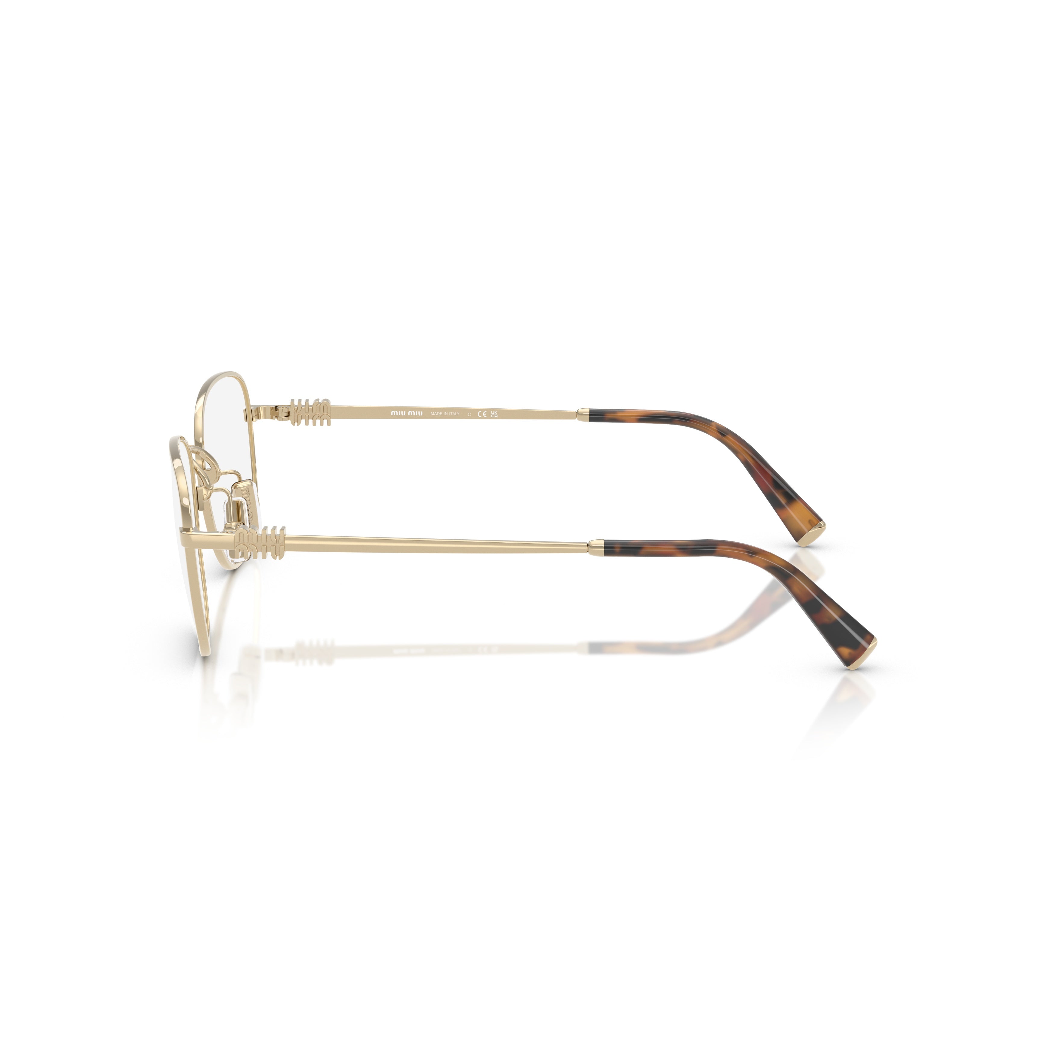 0mu 50wv Square Lens Metal Frame Eyeglasses