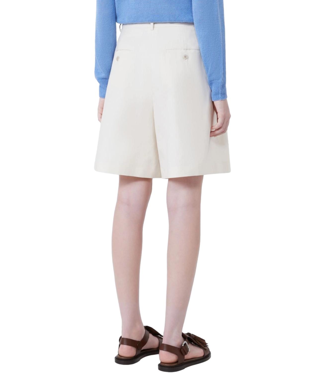 Ecru Wkdecuba Cotton Linen Shorts