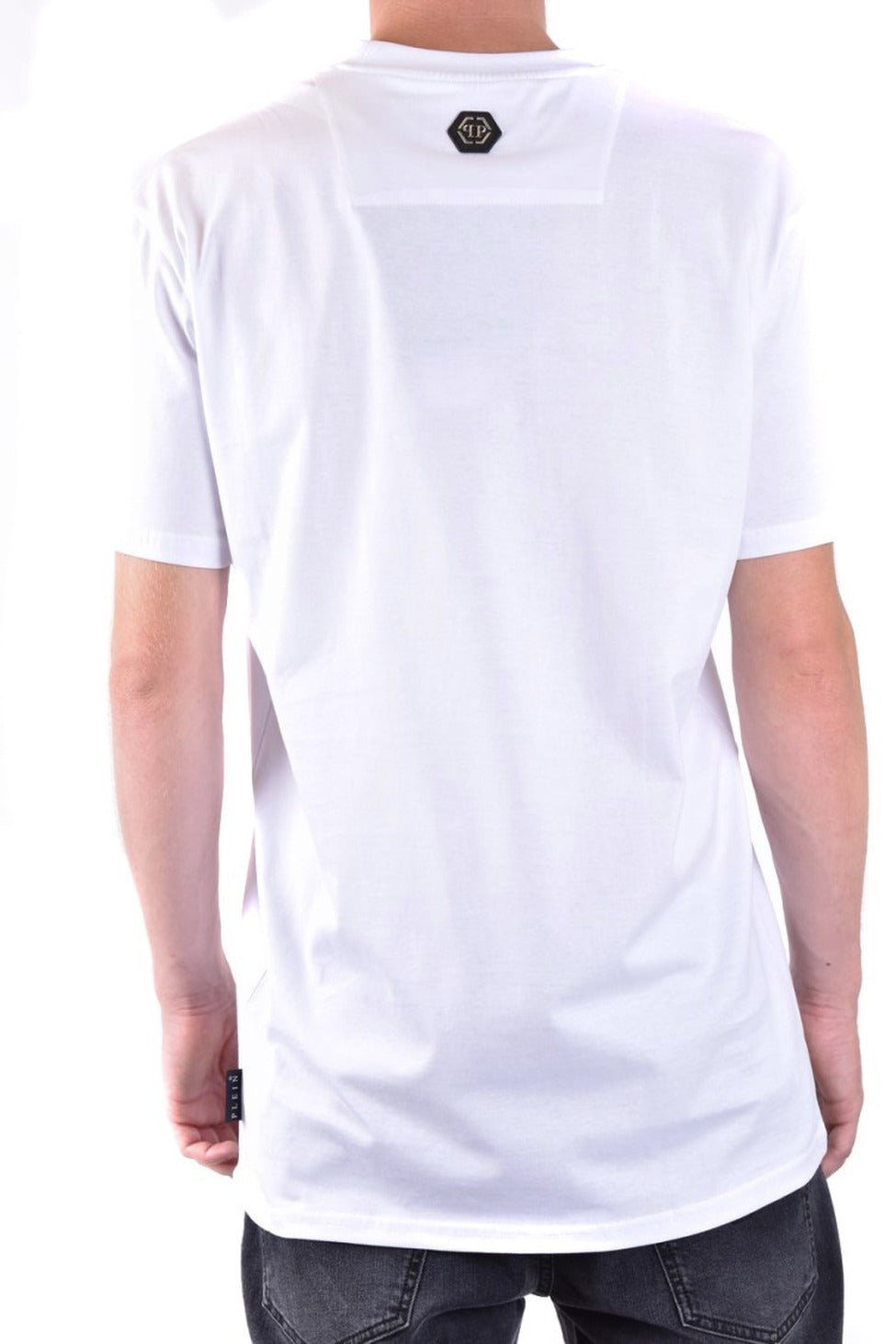 White Logo Print T-Shirt