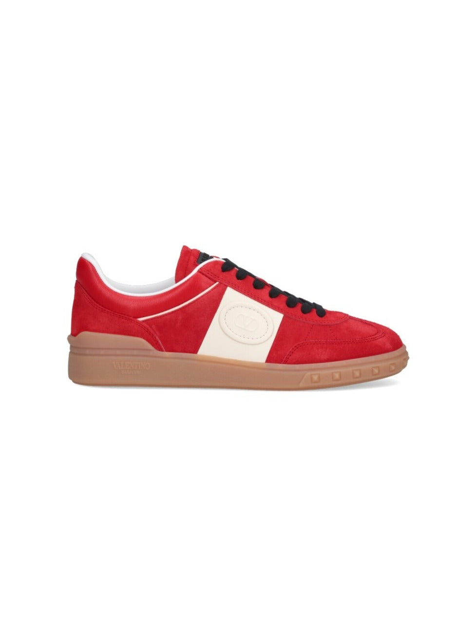 "Upvillage" Low-Top Sneakers – Red