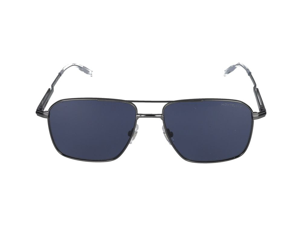 Sunglasses Montblanc MB0278S 003 ruthenium ruthenium blue 56/16/145