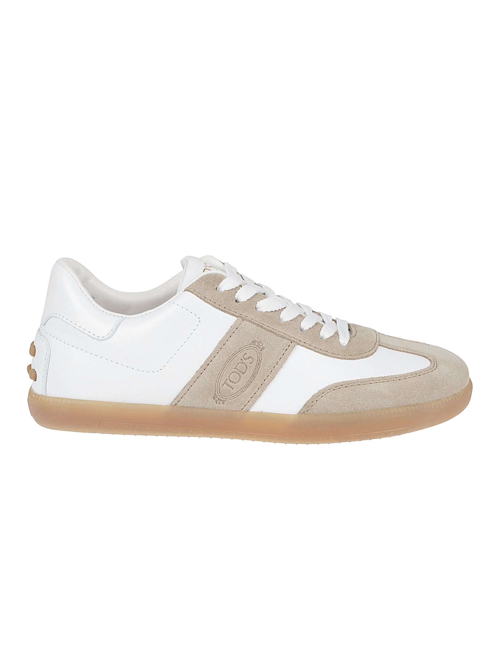 Low-top White Leather Sneakers