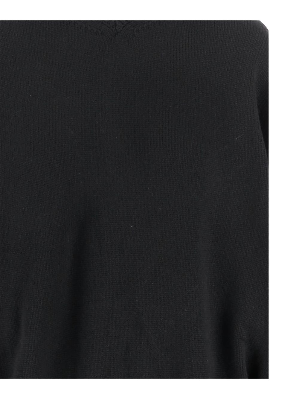 Cashmere Knit Sweater With V-Neck