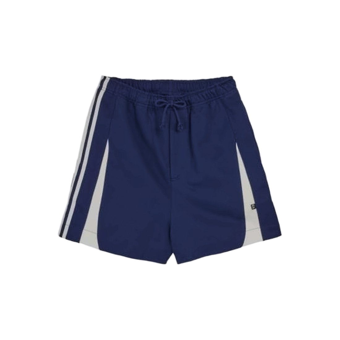 Knee-Length Sporty Shorts with Contrasting Side Panels