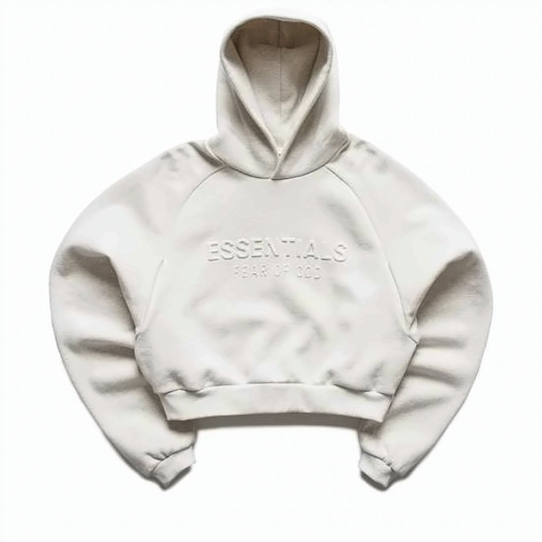 Relaxed Fit Cropped Hoodie