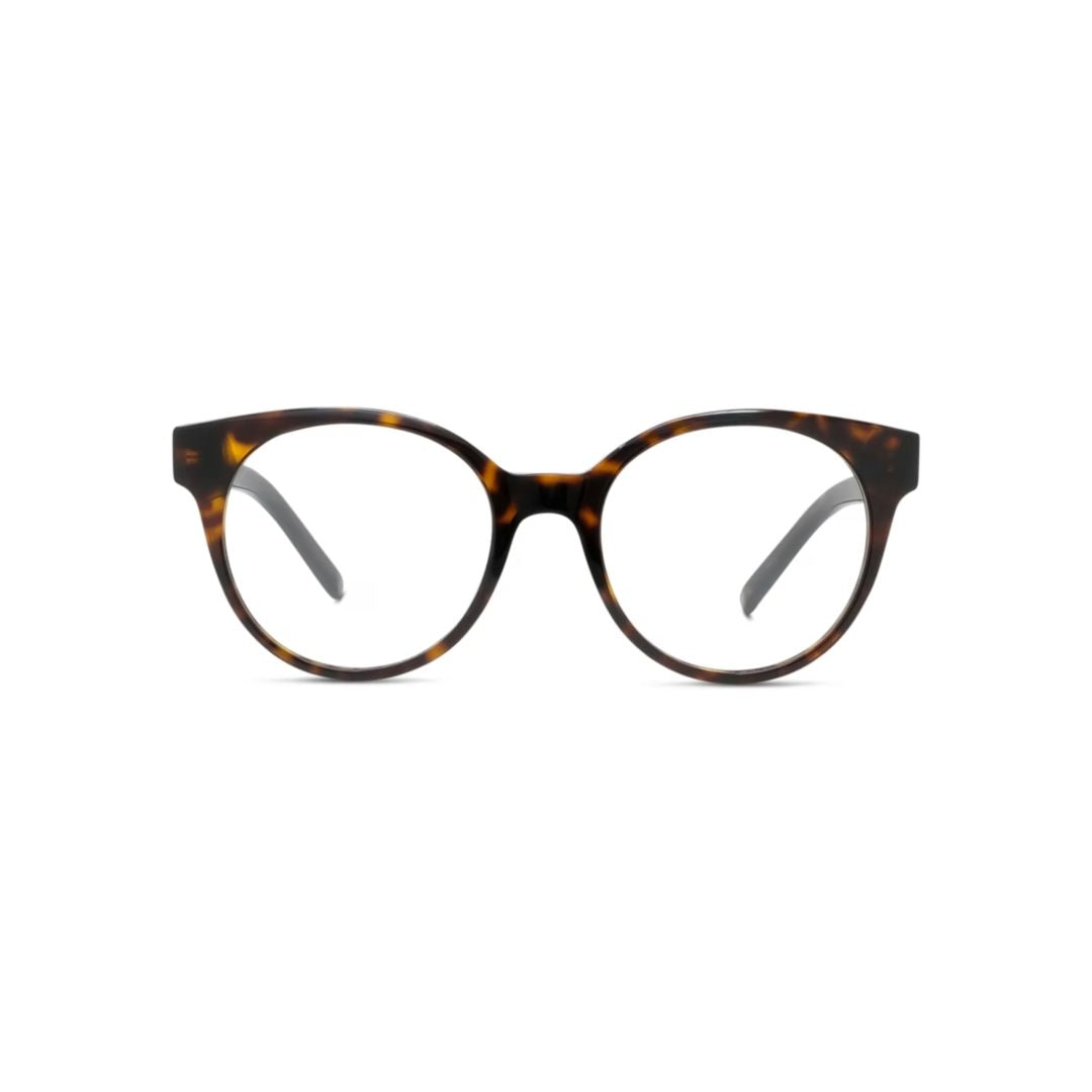 Gv50028i Round Tortoiseshell Eyeglasses with Durable Frame