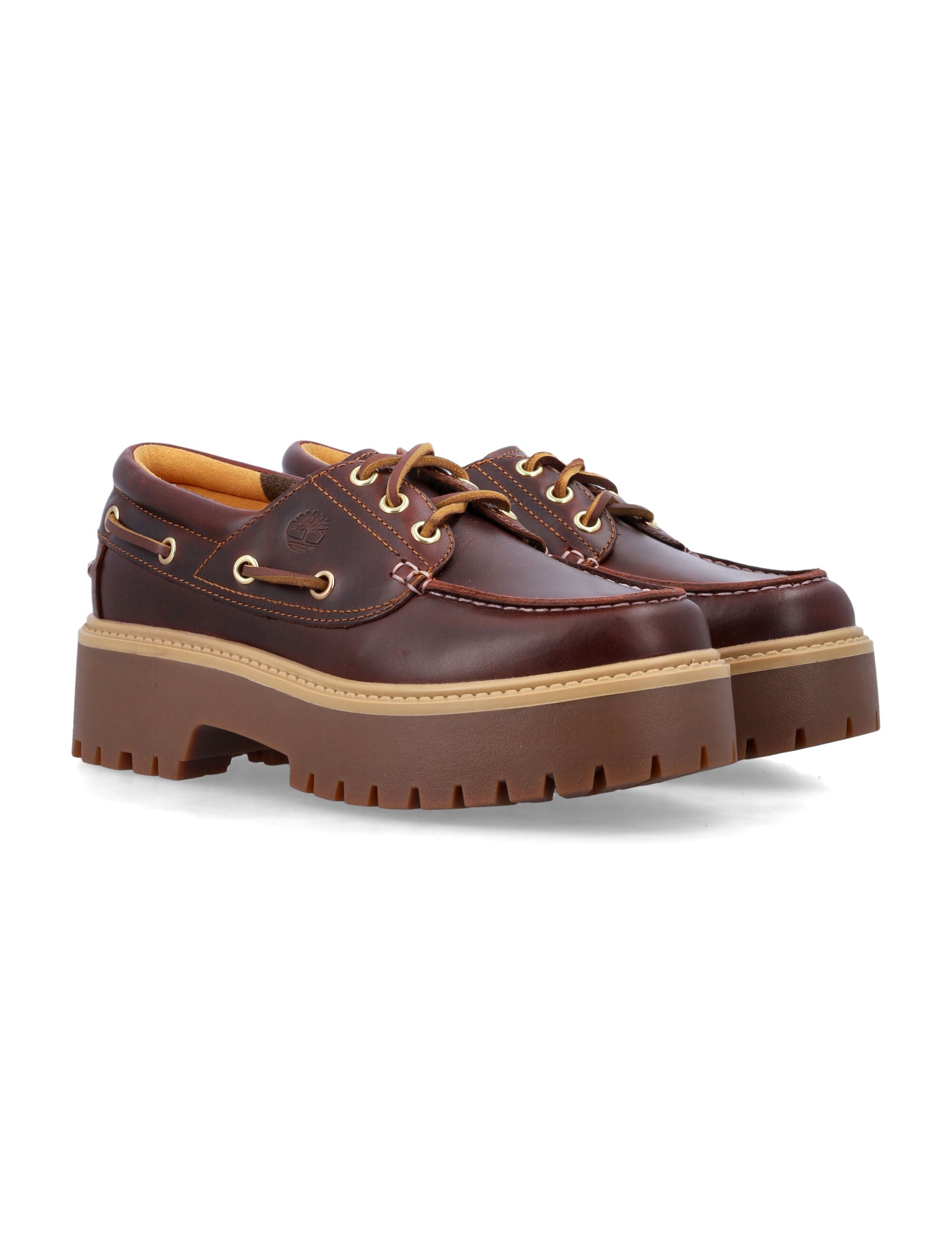 Stone Street Women’S Dark Brown Platform Boat Shoe