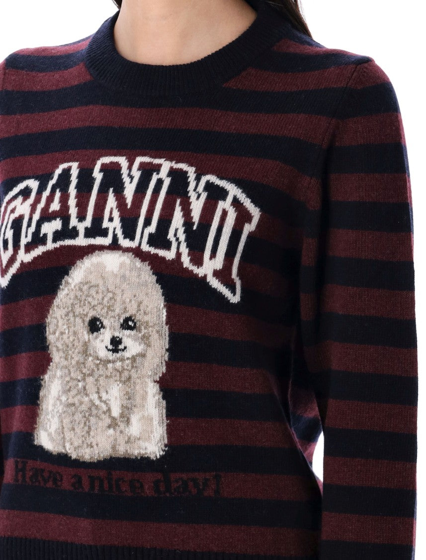 Striped Poodle Jumper