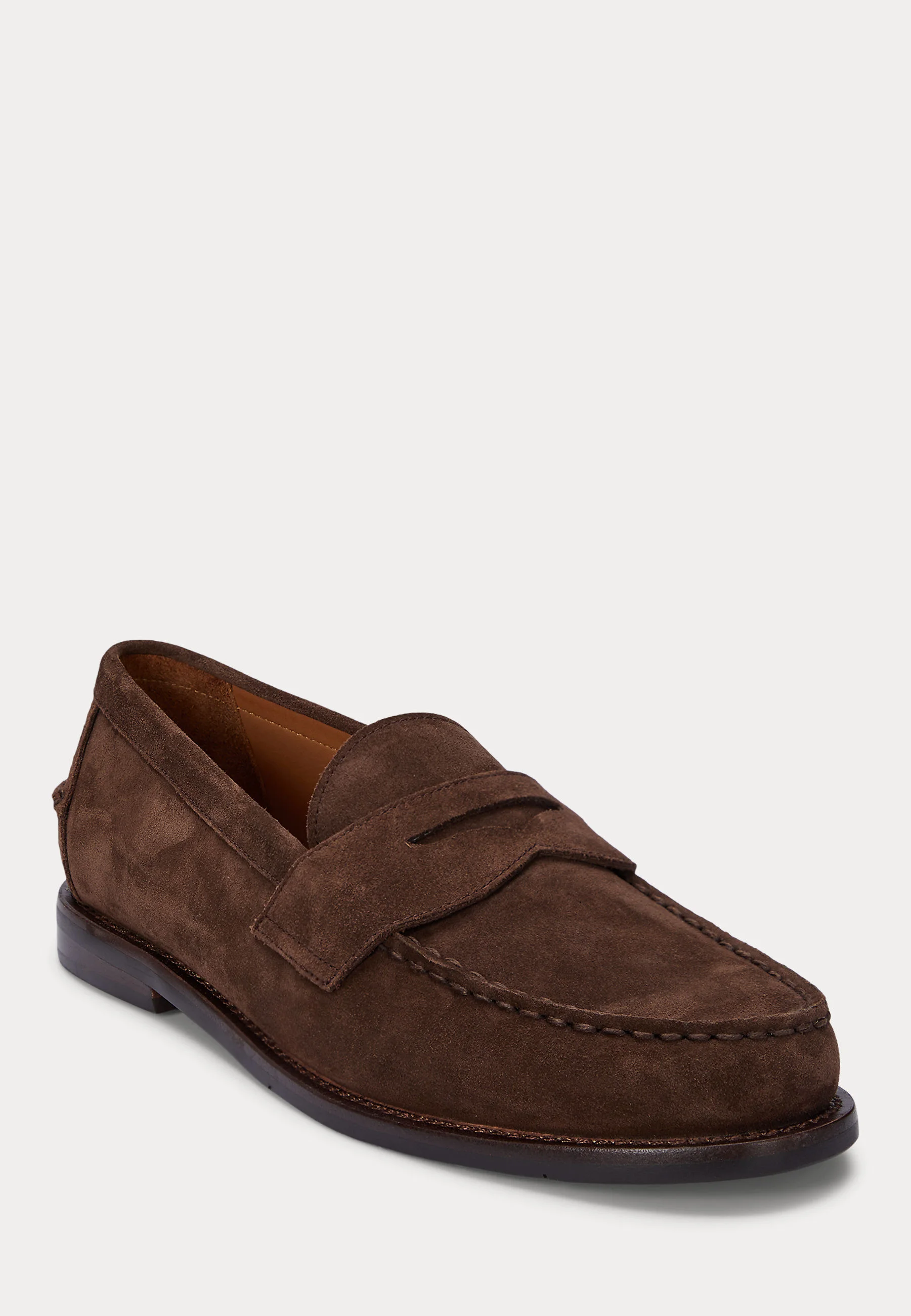 Penny Strap Brown Suede Loafers