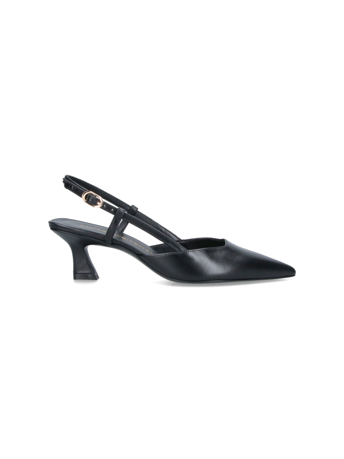 Black Vinnie 50 Calf Leather Pumps
