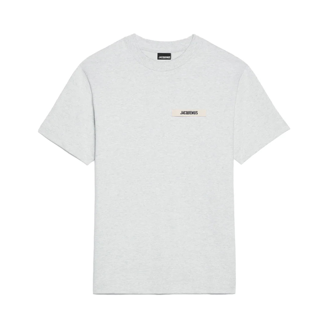 White Crew Neck T-Shirt with Subtle Logo