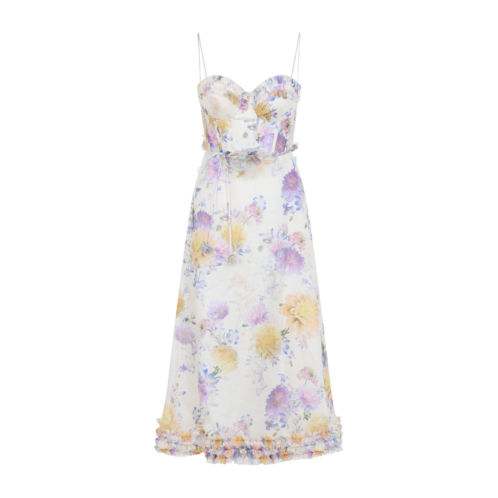 Midi Dress with Floral Print
