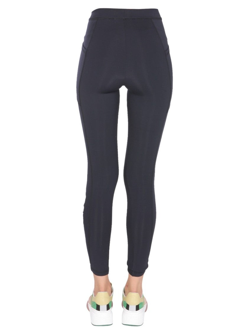 Fitted Black Leggings With Elastic Waist