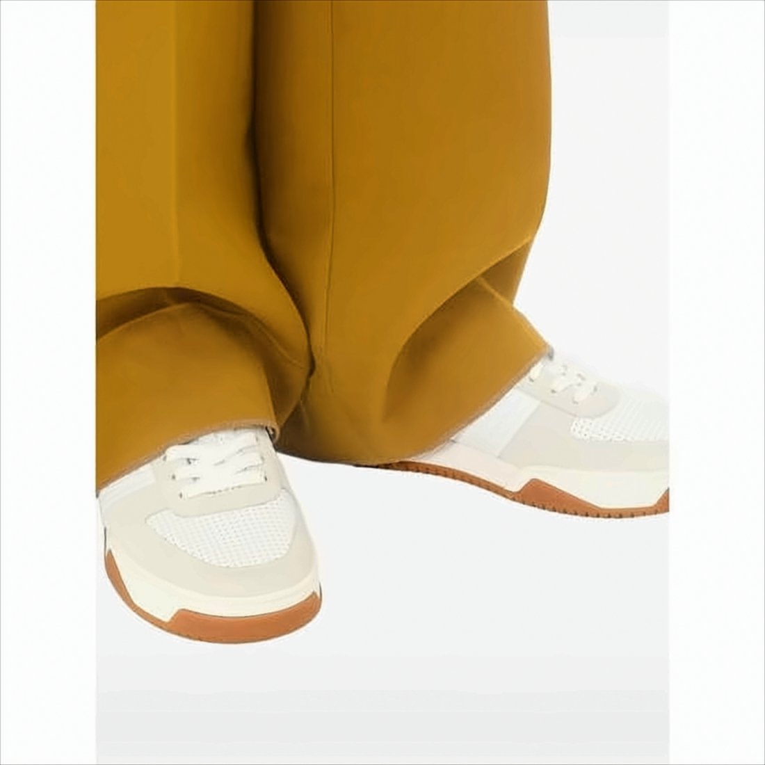Low-Top Sneakers with Suede Overlays