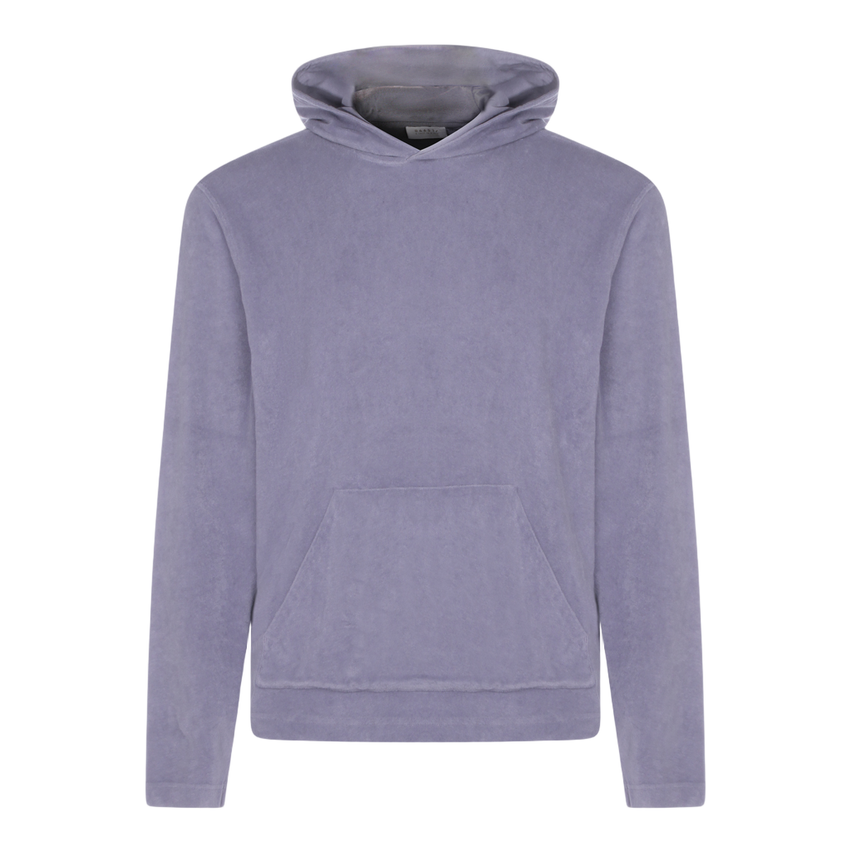 Classic Neutral Knit Hooded Sweatshirt with Round Neckline