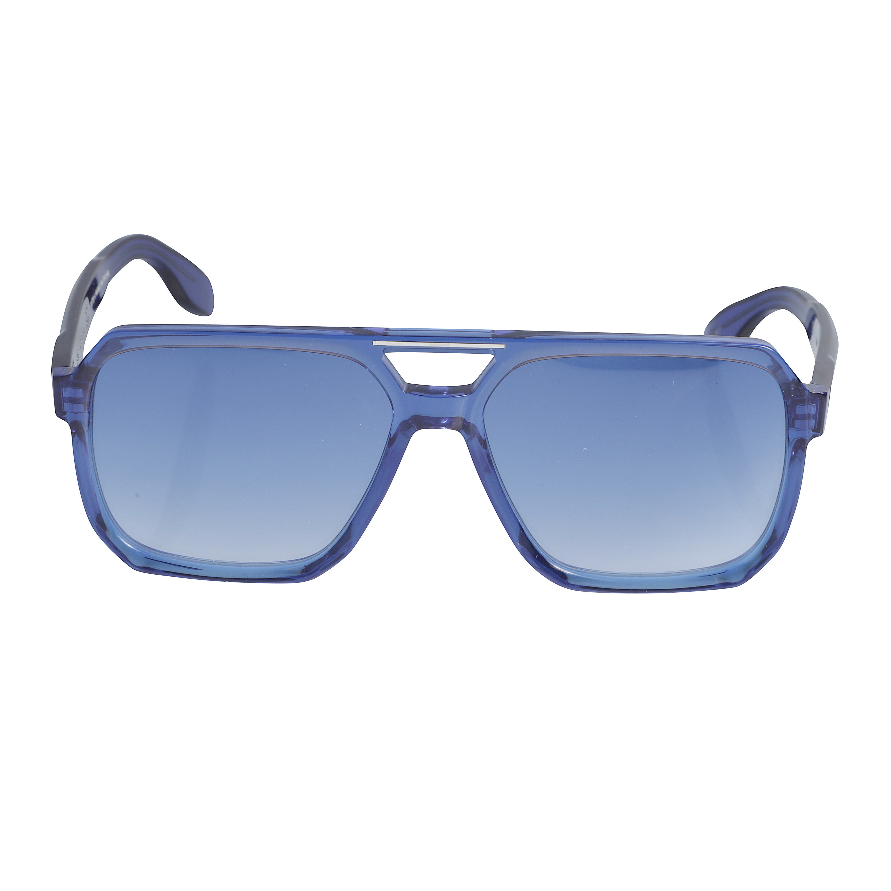 Big 1-58 Translucent Blue Oversized Square Sunglasses