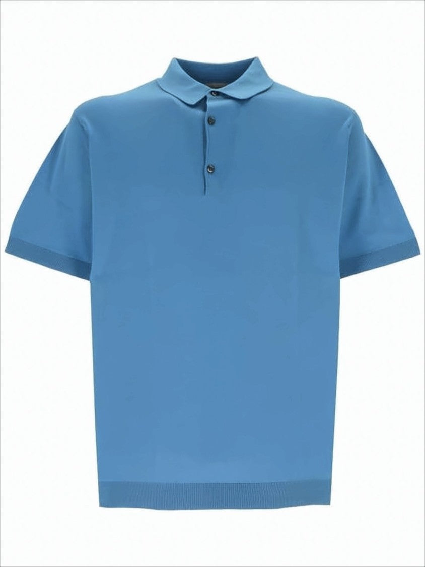 Short-Sleeve Polo Shirt With Ribbed Details