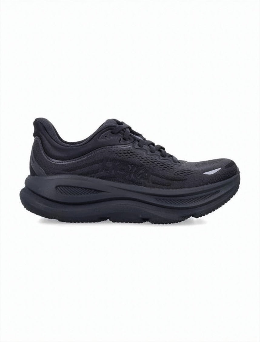 Minimalistic Black Sneakers with Breathable Mesh