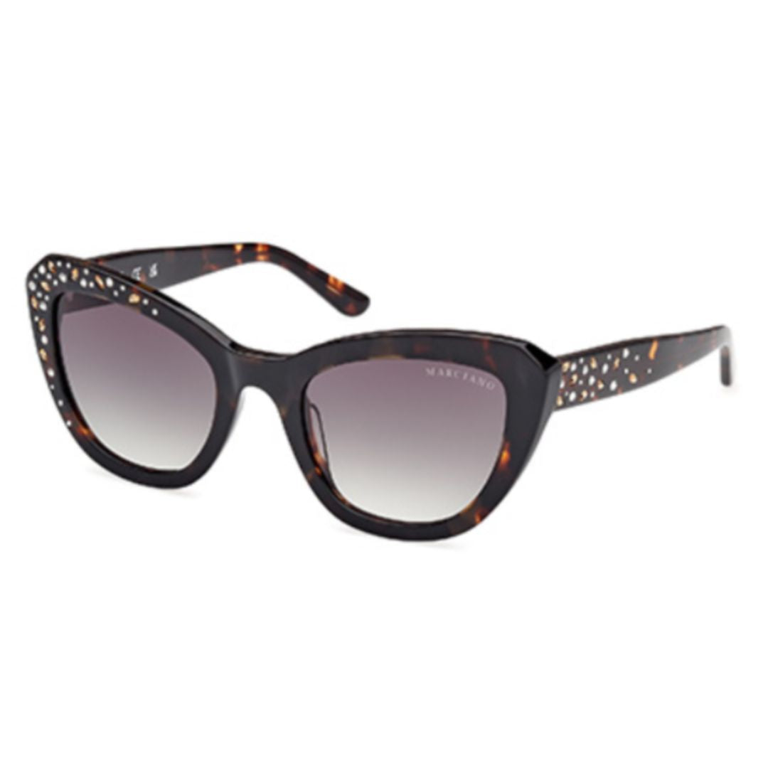 Gm00016 Cat-Eye Sunglasses with Tortoiseshell Frame and Gold Studs