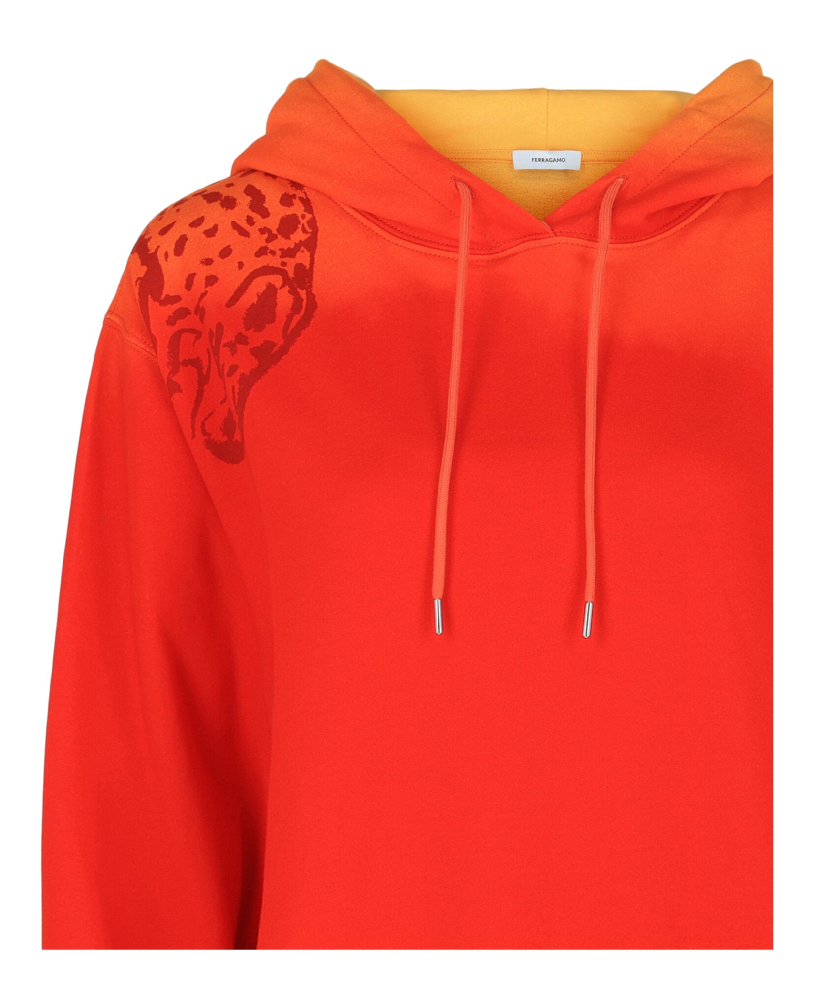 Sunset Print Cotton Hoodie