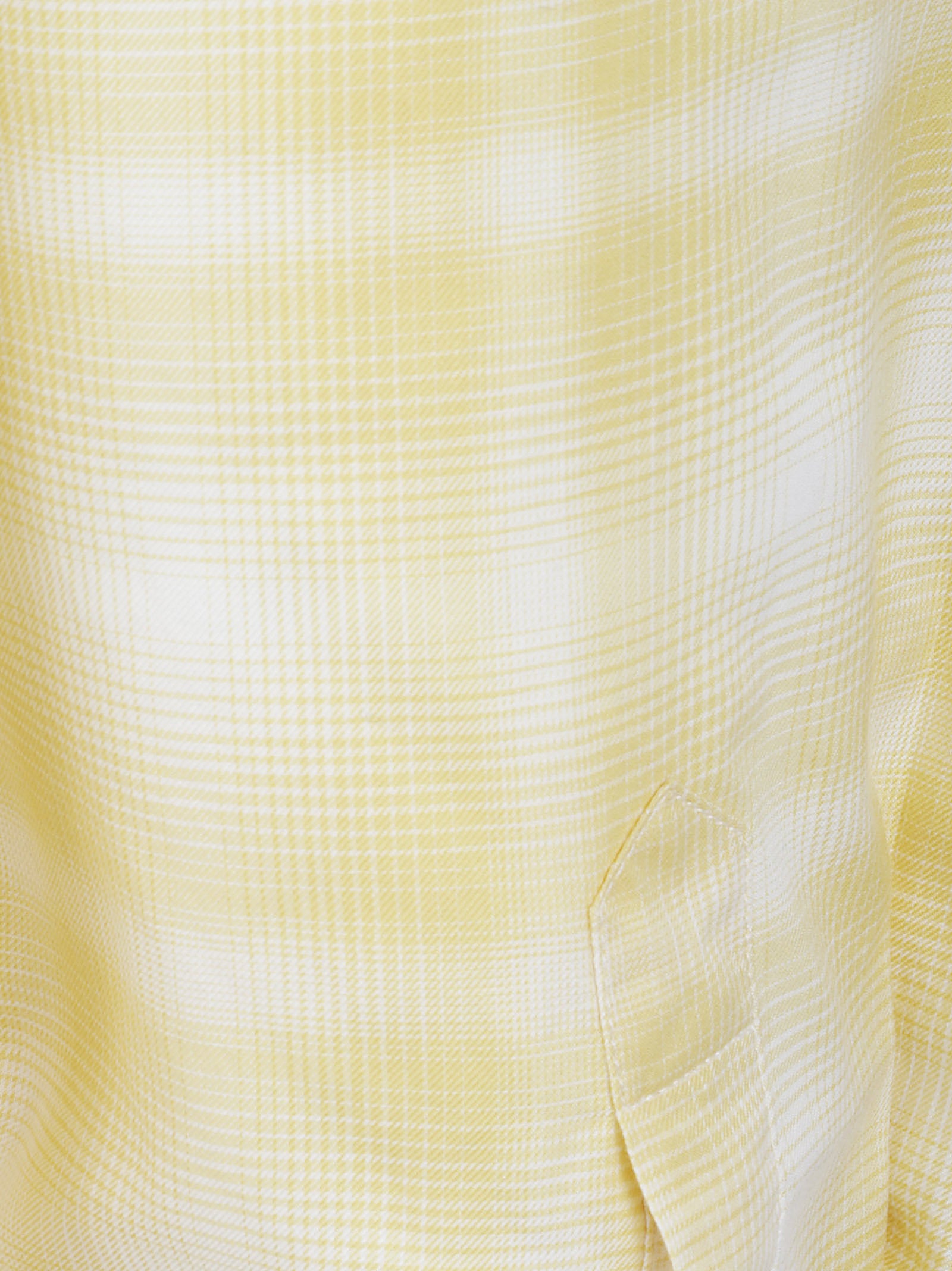Checked Yellow Casual Shirt