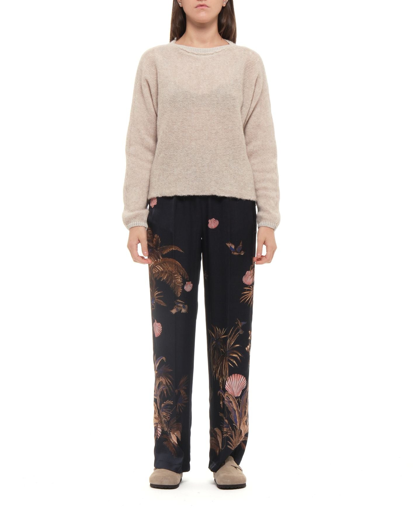 Monochrome Wool And Cashmere Pullover