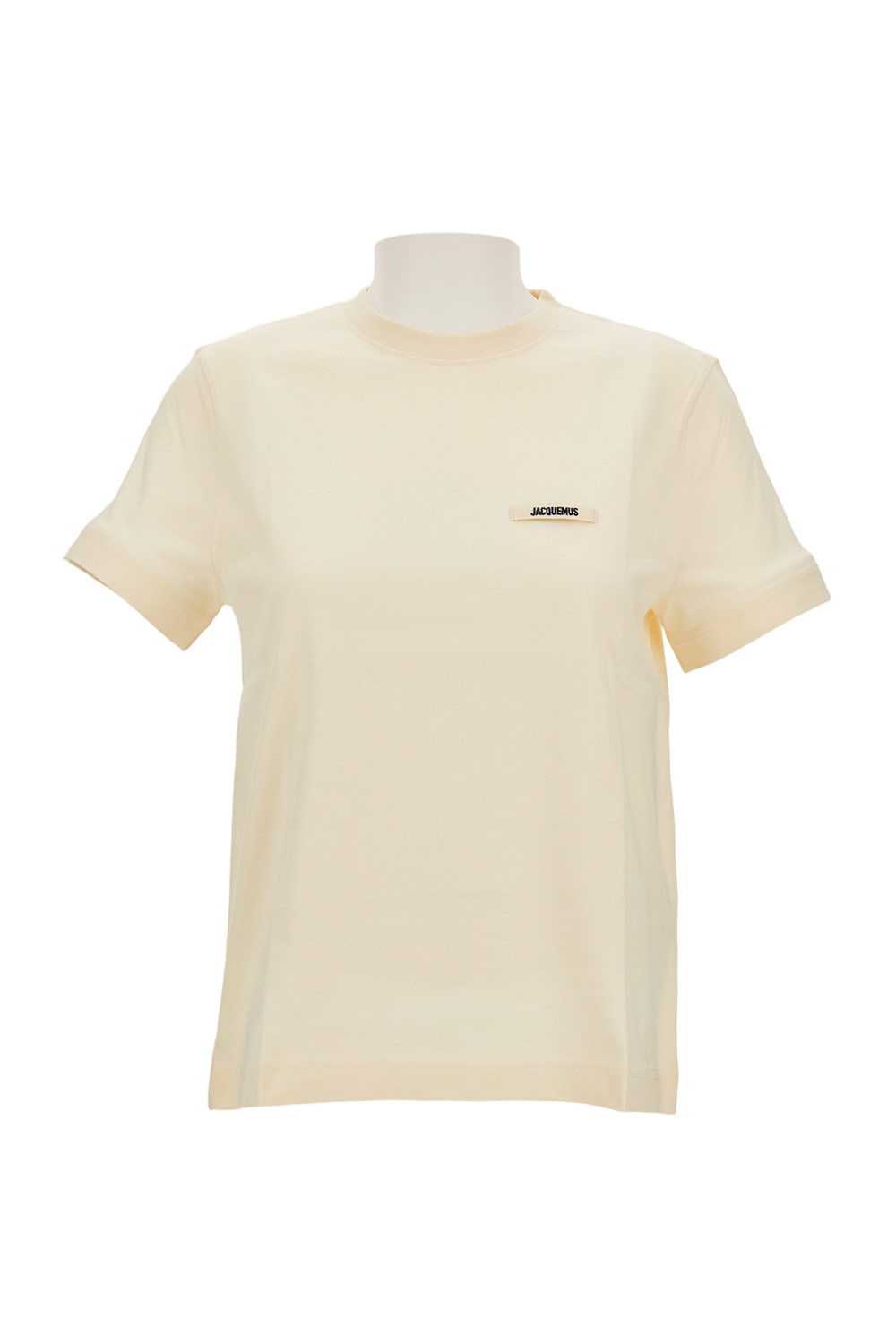 Crew Neck T-Shirt with Logo Label