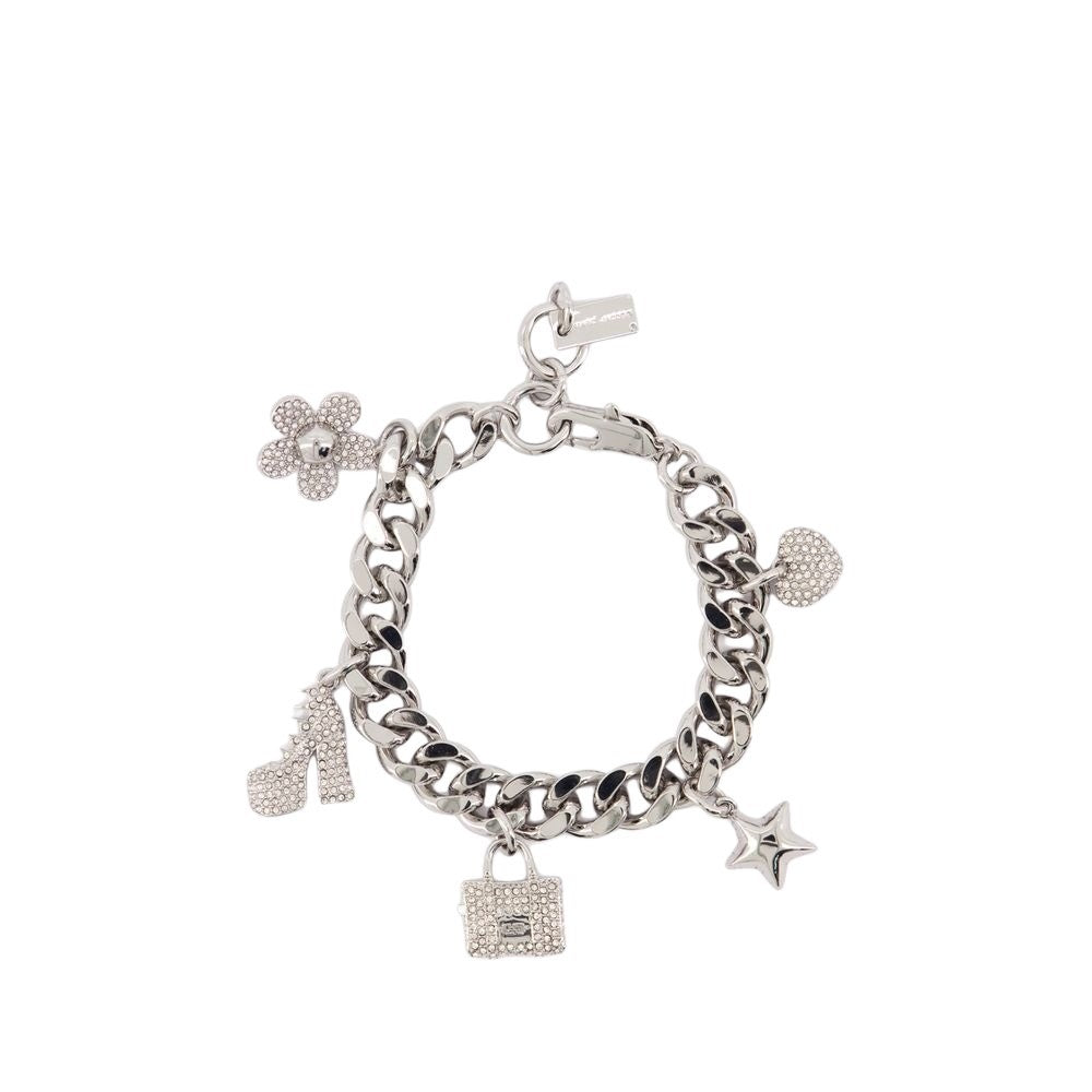 Mini Icon Pave Bracelet - Metal - Silver