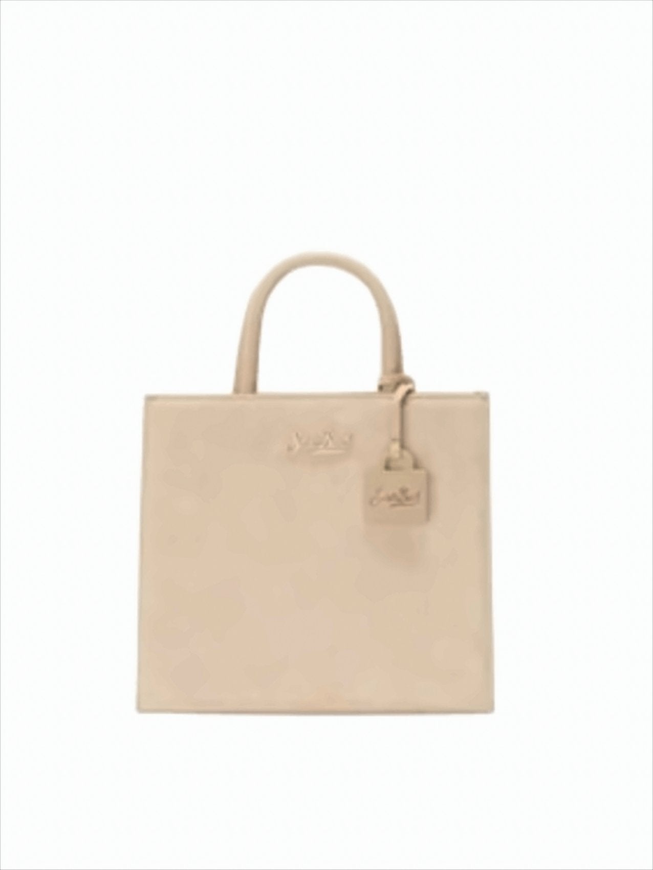 Structured Suede Midi Handbag With Detachable Strap
