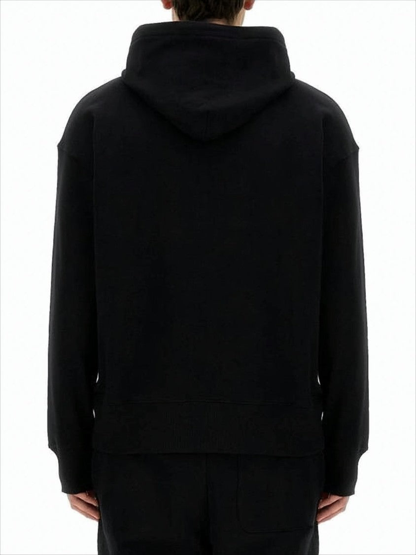 Relaxed Fit Hoodie With Bold Brushstroke Lettering