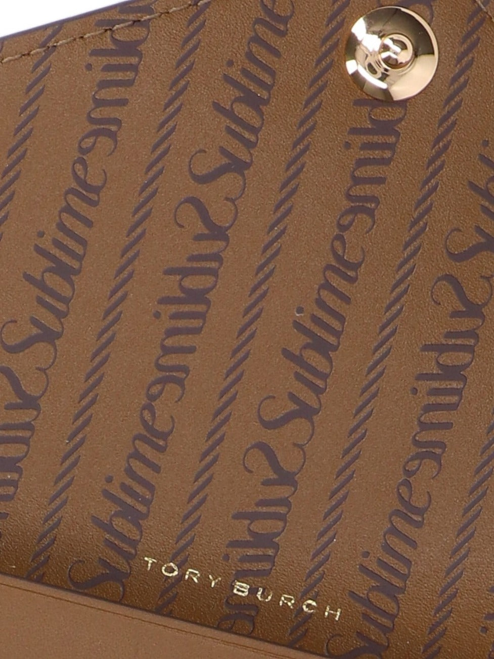 Portfel dwuskładnikowy "T Monogram" – Brązowy
