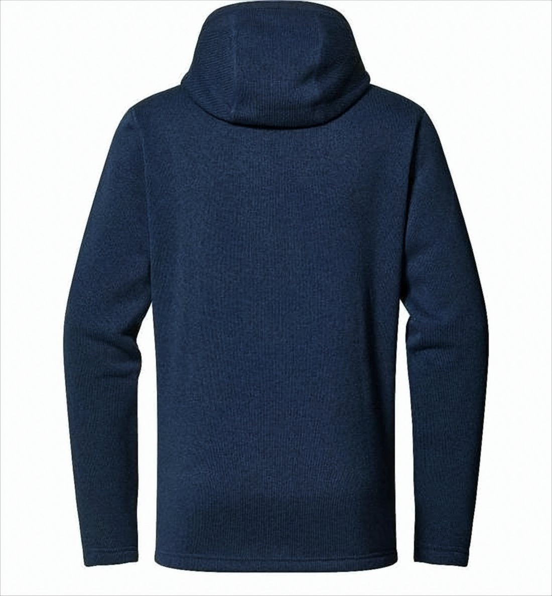 Textured Blue Active Jacket with Front Zipper
