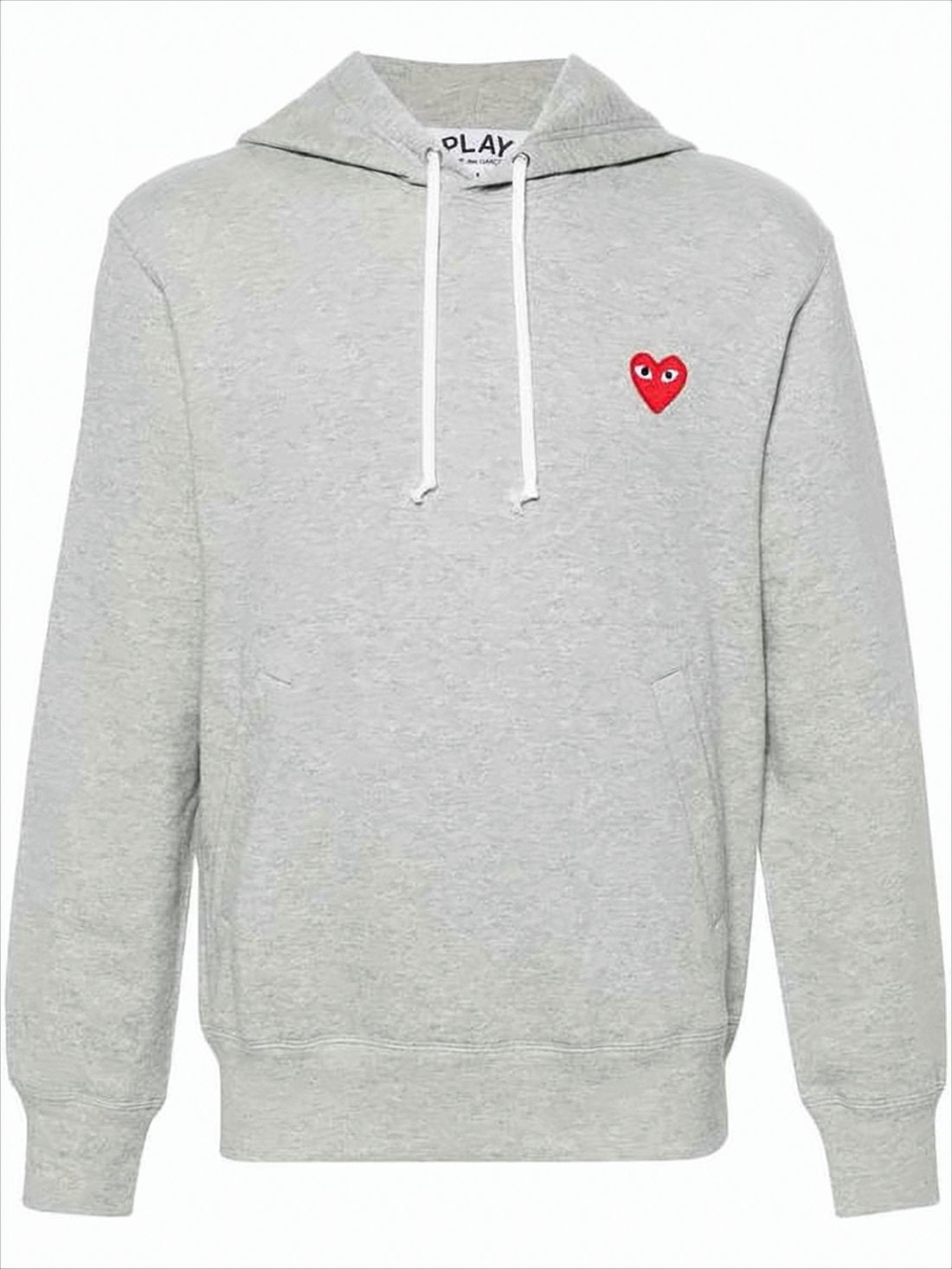 Bluza bawełniana z kapturem, jasnoszara