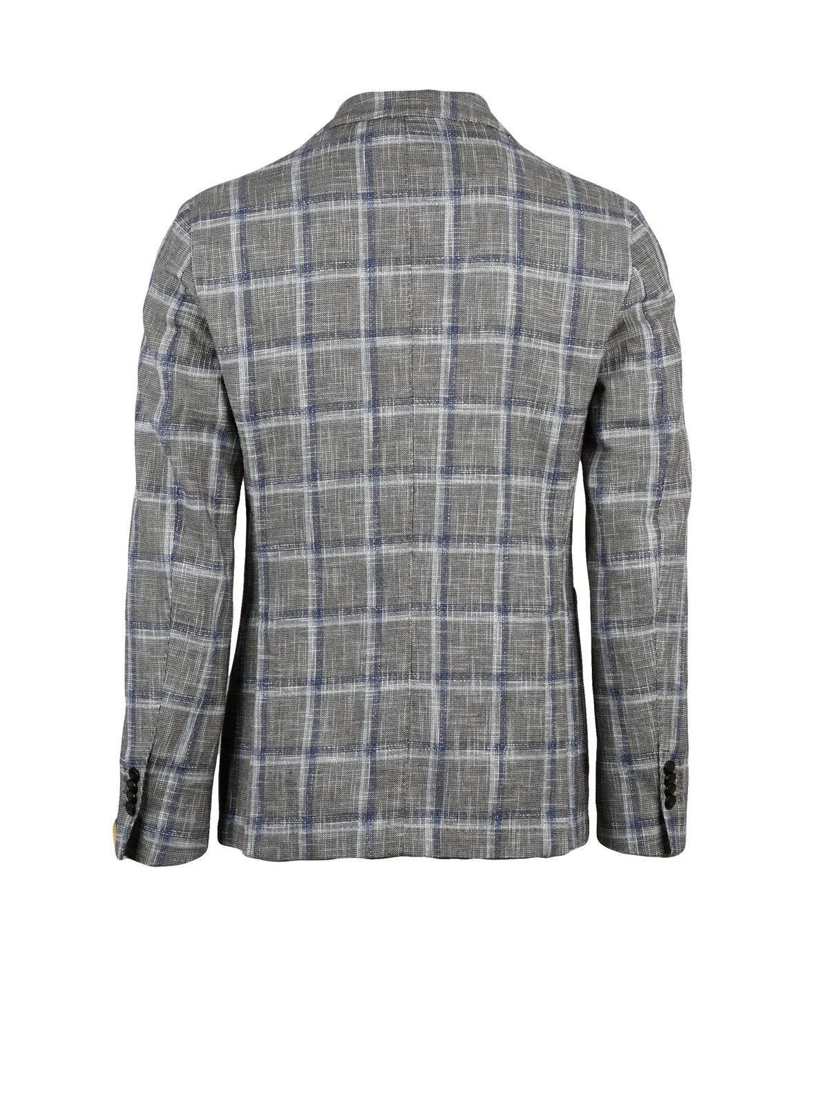 Grey Cotton Linen Silk Blazer Jacket