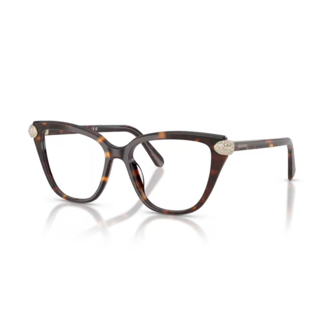 0sk2045 Cat-Eye Tortoiseshell Acetate Eyeglasses