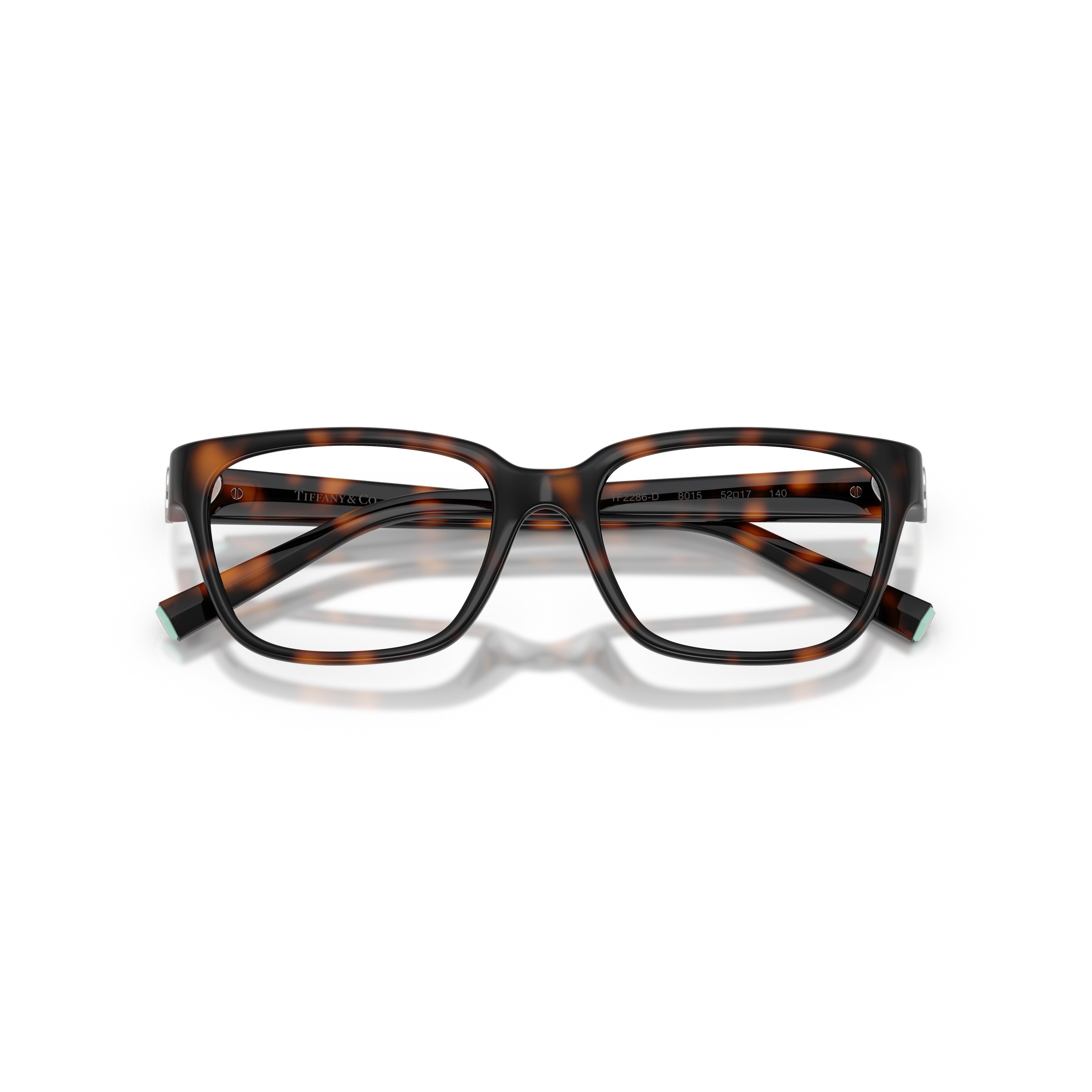 0tf2286d Rectangular Tortoiseshell Eyeglasses
