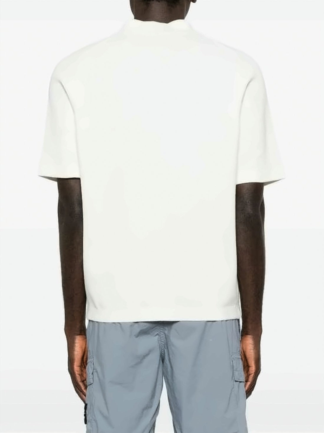Relaxed Fit White Polo Shirt
