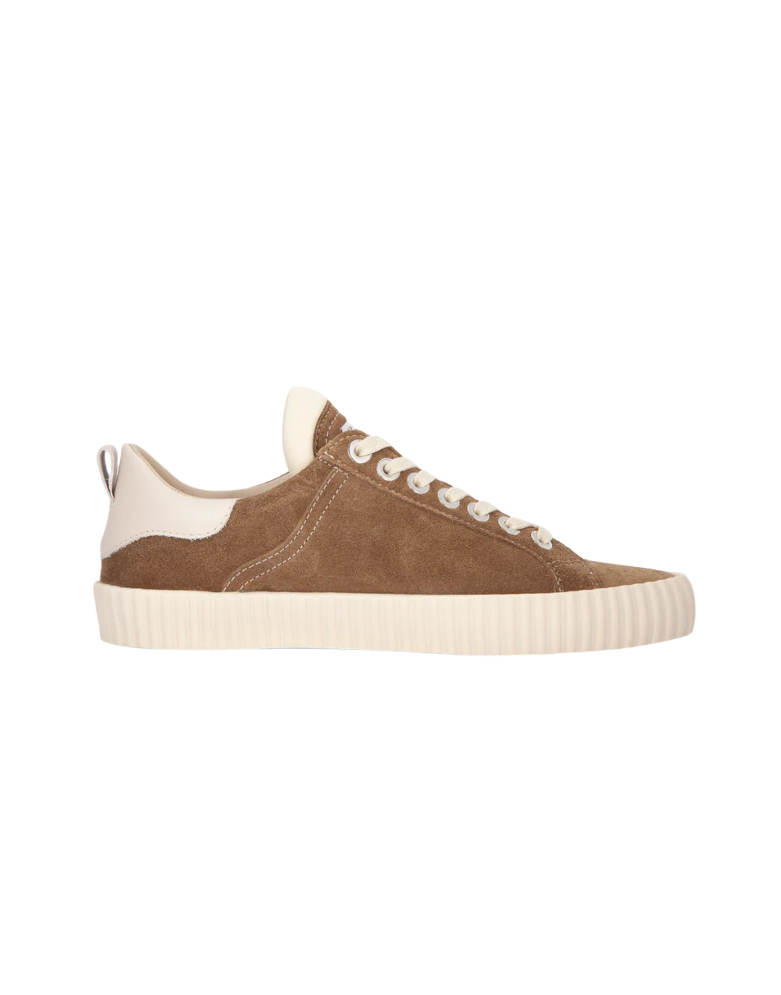 Taupe Wavy Suede Sneakers