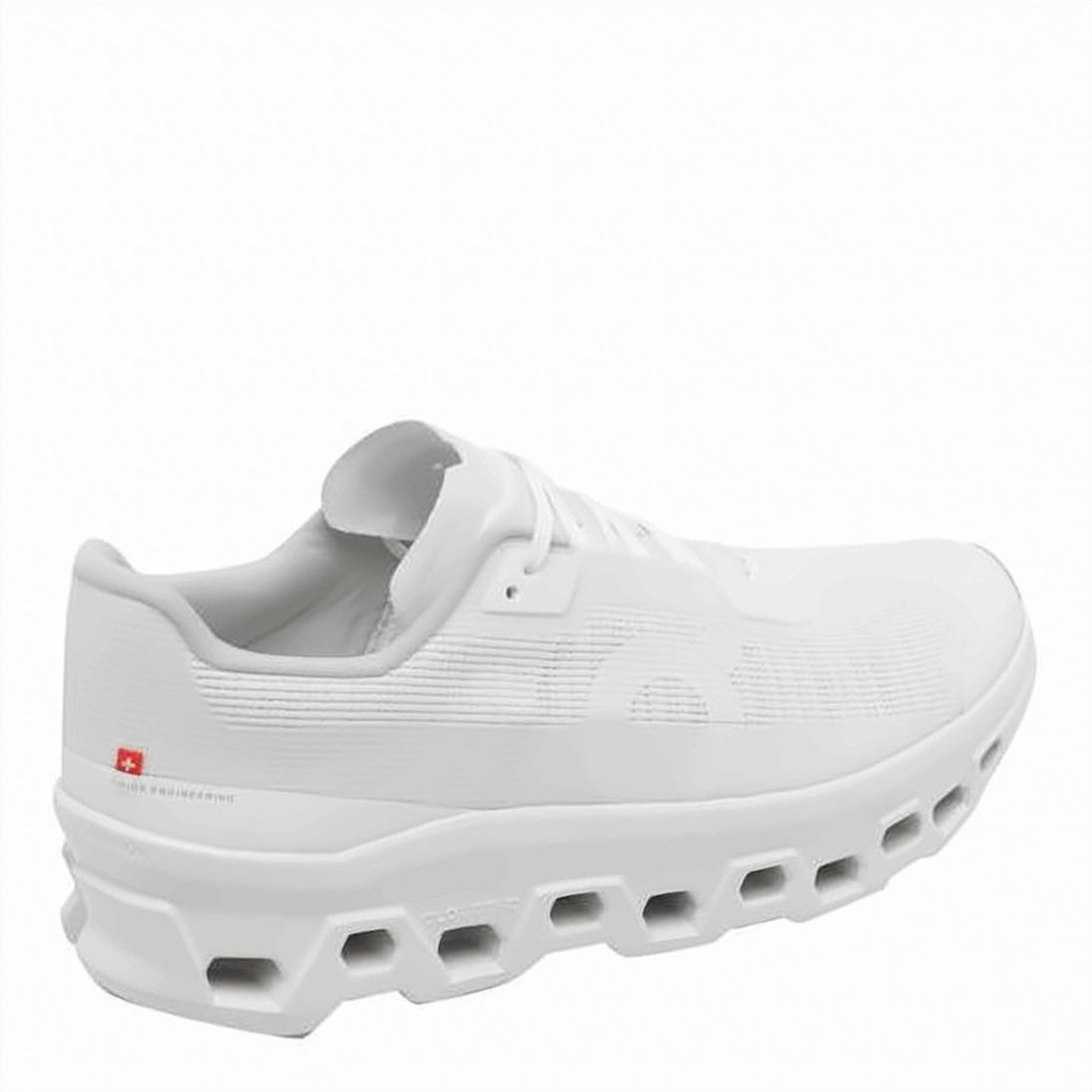 Innovative White Sneaker with Breathable Textile Upper
