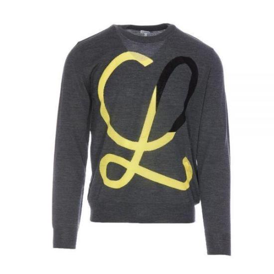 Bold Graphic Design Wool Sweater by Loewe