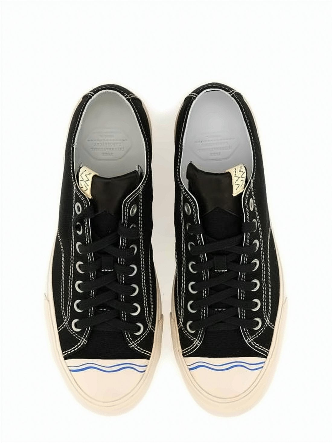 Low-Top Sneakers with Wavy Design