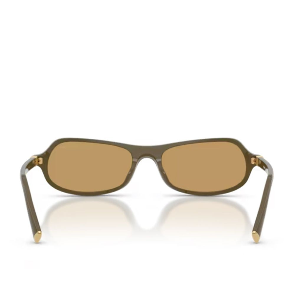 Sculpted Green Acetate Sunglasses with Retro Character