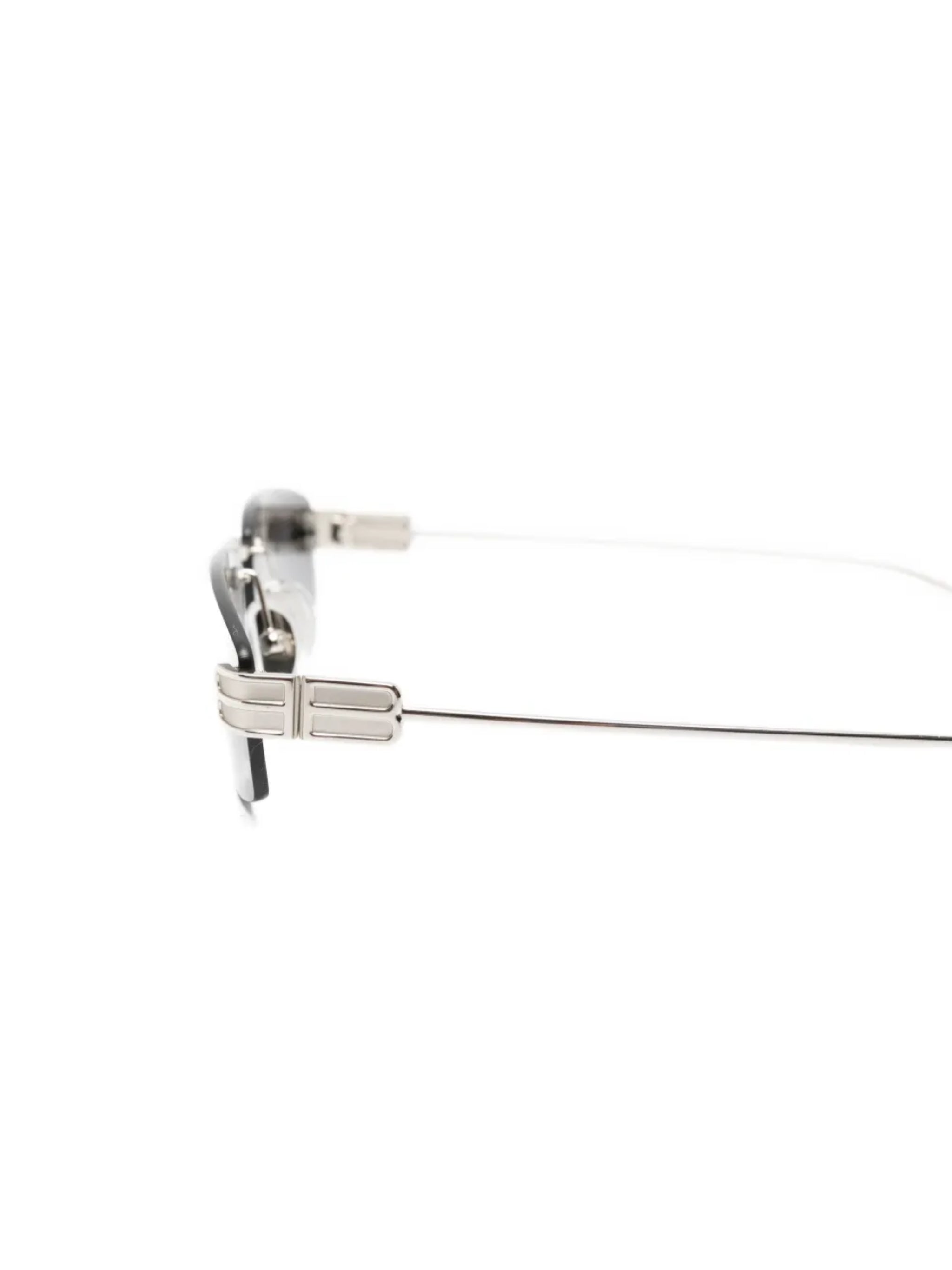 Grey Occhiali Rimless Rectangular Sunglasses