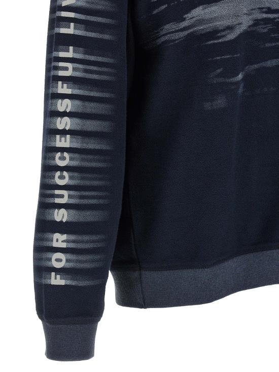 T-shirt z długim rękawem z abstrakcyjnym owalnym logo