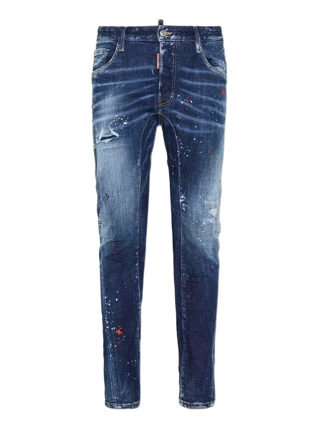 Distressed Slim-Fit Denim Pants