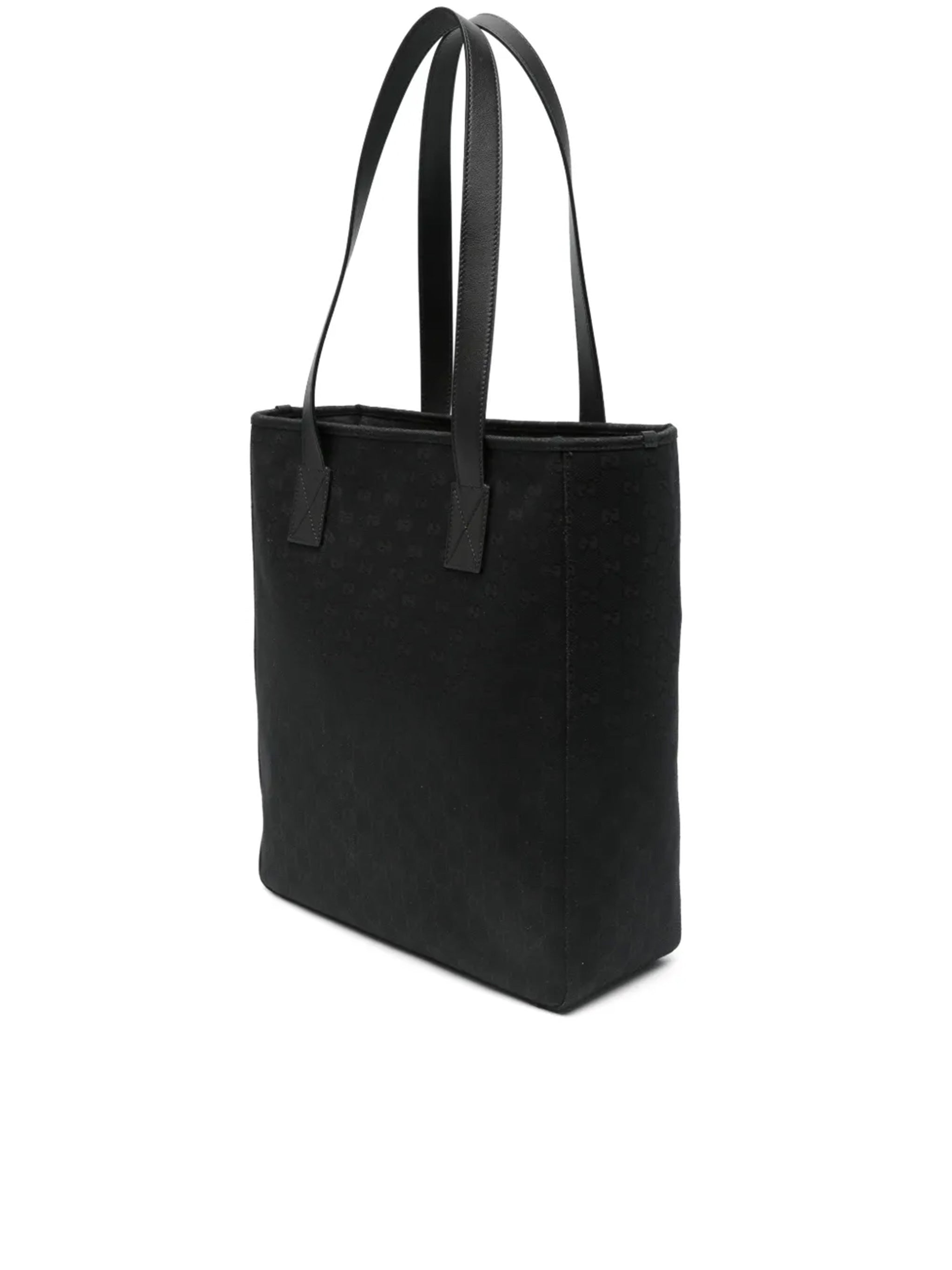Beige GG Canvas Web Detail Tote