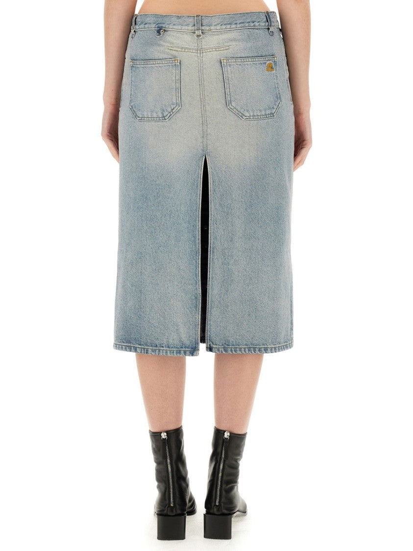 Button-Down Midi Skirt